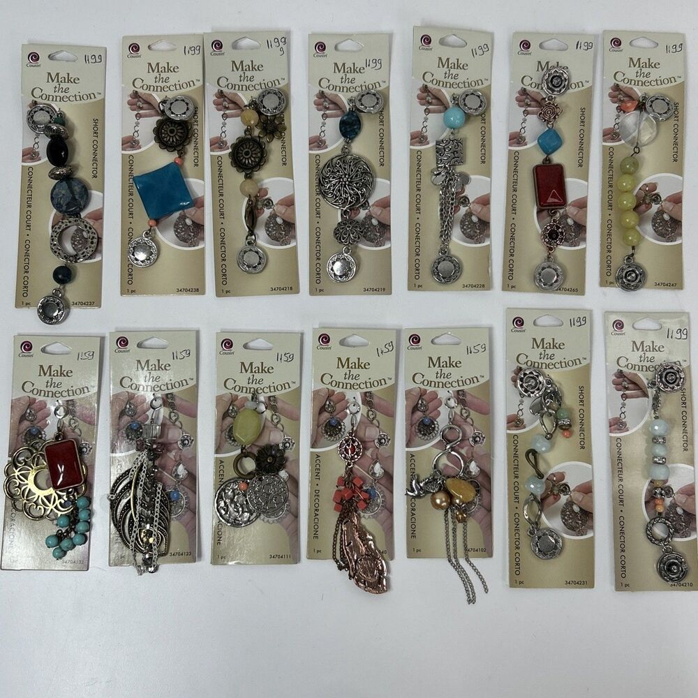 Cousin Make The Connection Lot Connector Accent Charm Bracelet Jewelry Craft